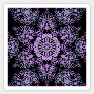 Dot Mandala Flower Pink and Purple Sticker